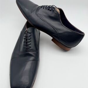 Ted Baker Black Leather Oxfords